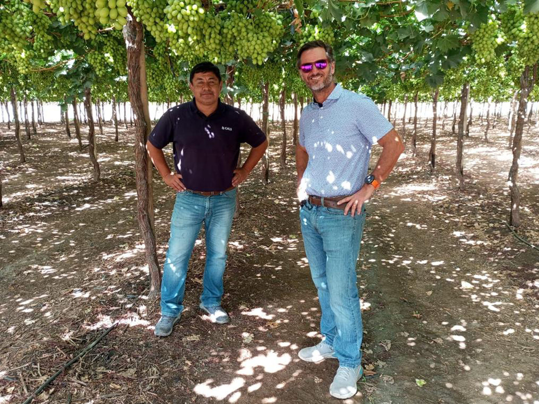 Marcelo Castro, Field Manager (left), Timothy Taffe, Manager (right), Agrofruta, Alianza, Copiapo, Region III